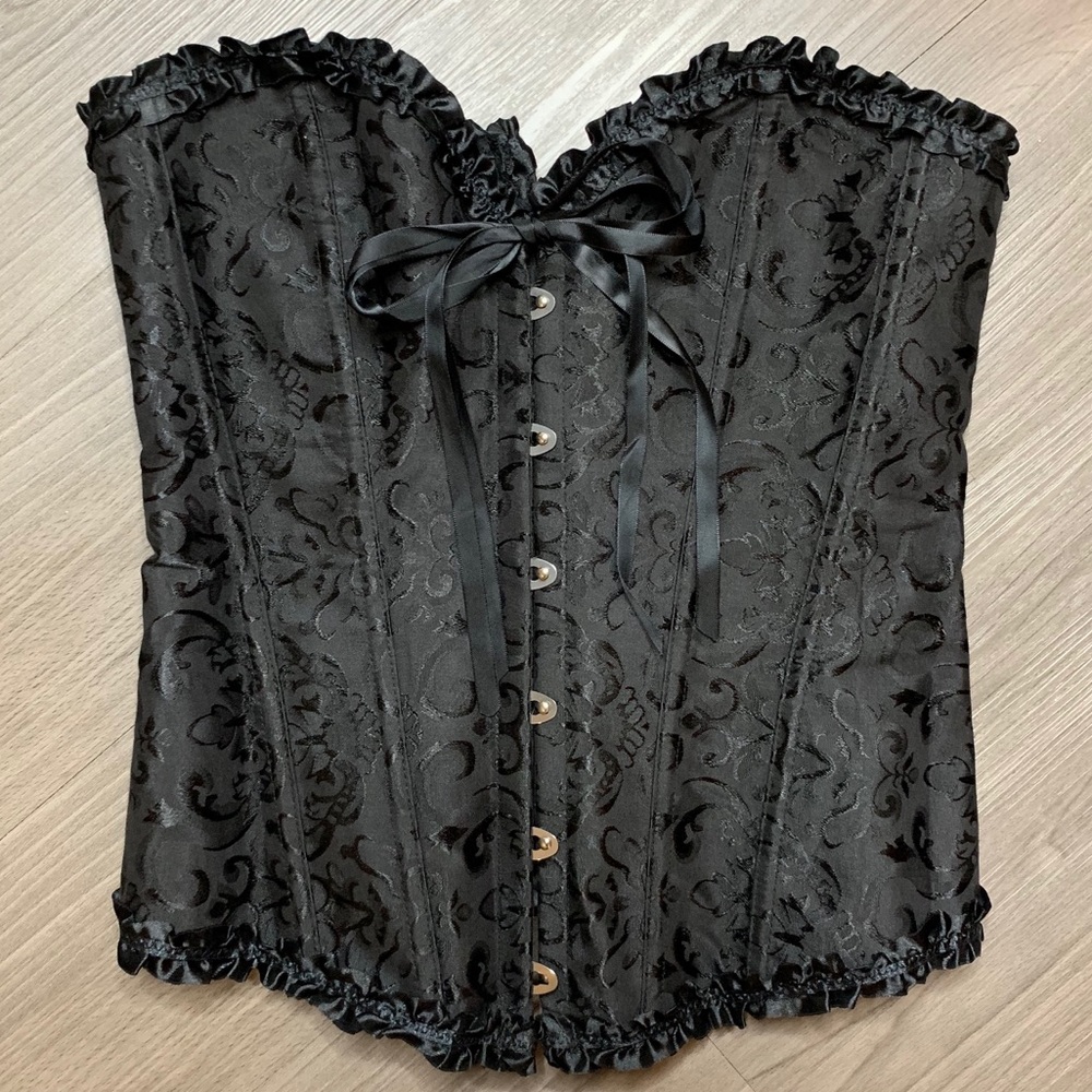 Sexy Black Corset Costume Masquerade Halloween